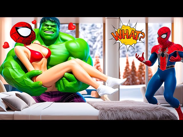 Hulk x Spider Man Love Story vs Poor Boy vs Daddy in Granny House | Funny Horror Animation