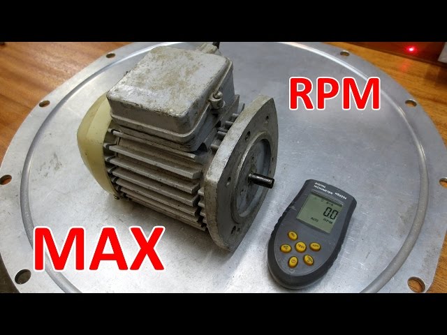 Speeding up asynchronous electric motor to MAX RPM