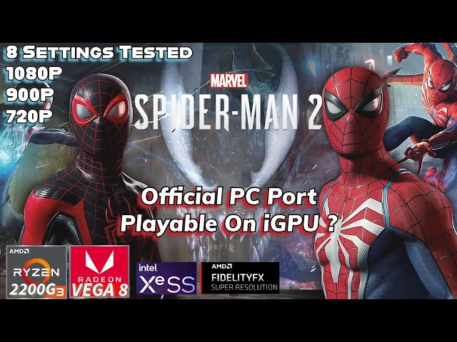 Spider-Man 2 Official PC Port | Ryzen 3 2200G | VEGA 8 iGPU | 16GB Ram | 16GB Ram iGPU PC Gameplay