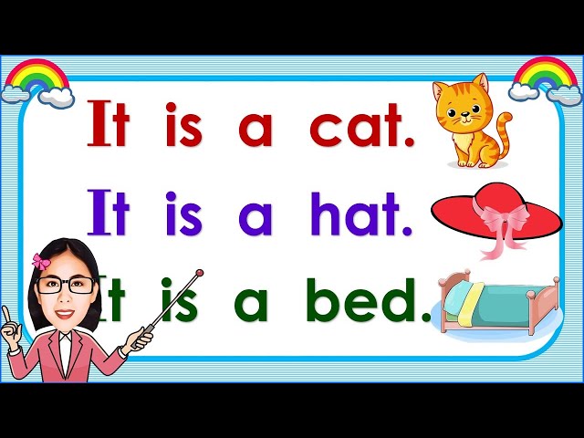 "It is" sentences | Practice Reading | Reading Lesson - Tutorial