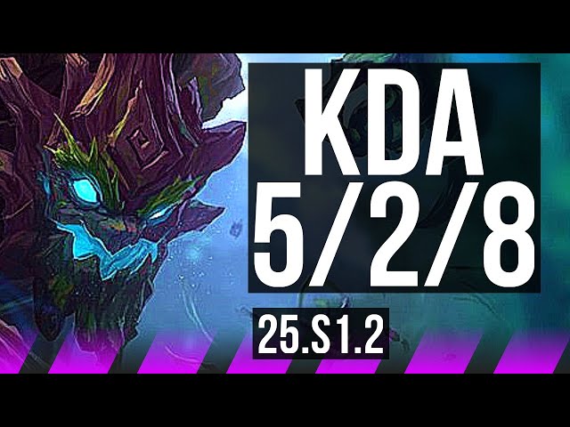 MAOKAI & Ashe vs AMUMU & Miss Fortune (SUP) | 5/2/8 | KR Master | 25.S1.2