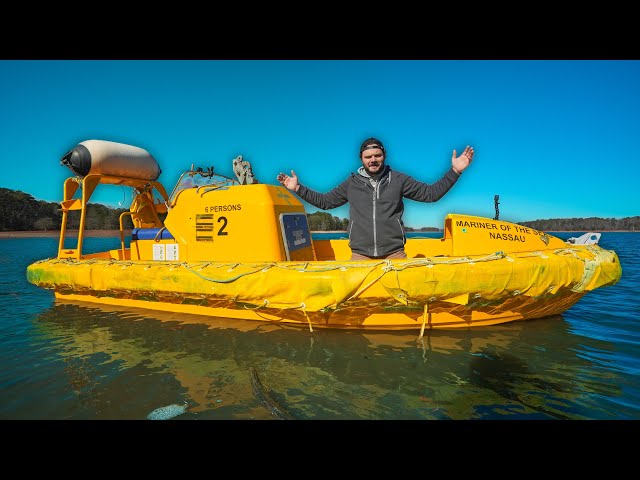 I Bought A Retired RESCUE JET BOAT Off A Cruise Ship! (210 HORSEPOWER Turbo Diesel!!)