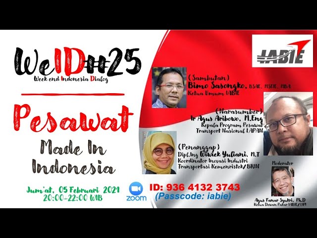 WeID#25 I Agus Ariwibowo & Wiwiek Yuliani I Pesawat Made In Indonesia I 05/02/2021