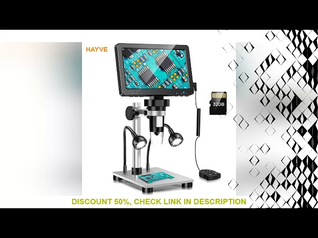 Hayve-Microscópio Eletrônico Digital Microscópios Eletrônicos Câmera Lupa para Solda Phone Repair 12