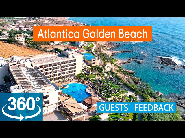 Atlantica Golden Beach:  VR 360° Drone Review Based on TripAdvisor. Cyprus