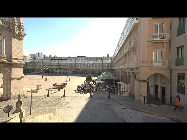 Terrazas de María Pita. A Coruña (VR180 3D)