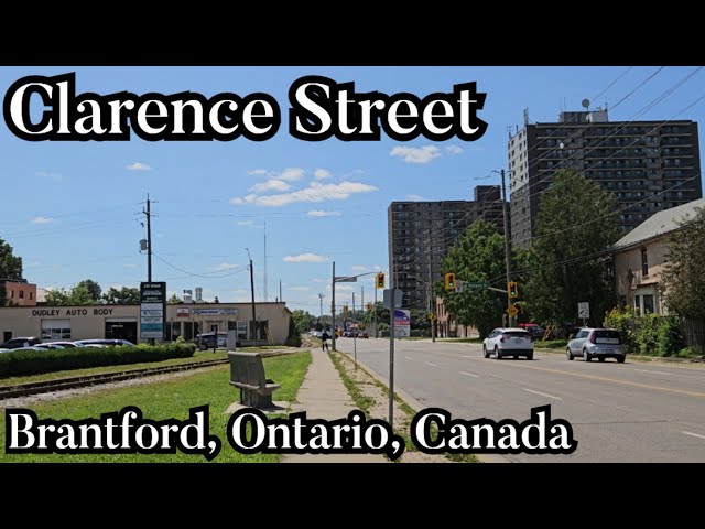 Clarence Street, Brantford, Ontario, Canada (8k Video) #brantford #brantfordontario