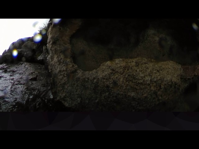 Stream during rain at Hueco Tanks State Park (360 video)