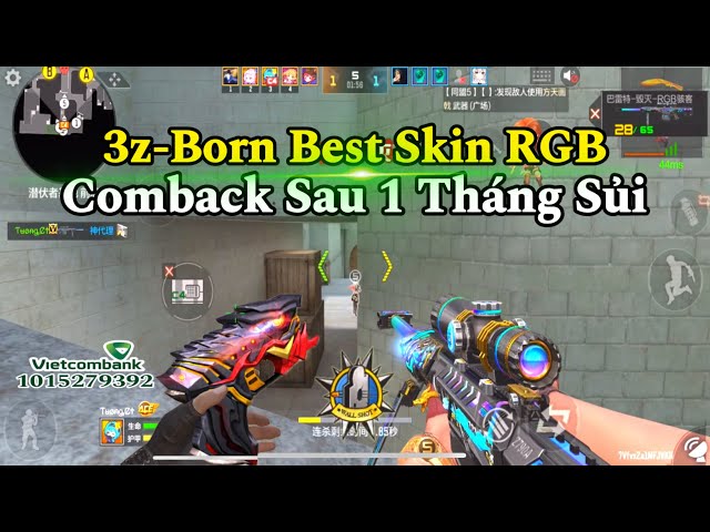 CF Mobile | ComBack Trở Lại CFM Sau 1 tháng Sủi Làm Ngay Skin 3z Born Best RGB Hàng Free | Tường CT