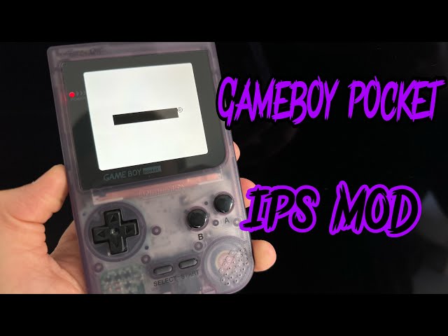 Modding a GameBoy Pocket with a IPS V3 screen and shell