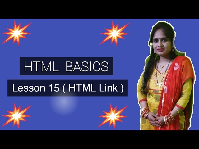 Lesson 15 - HTML Link | HTML Tutorial in Hindi