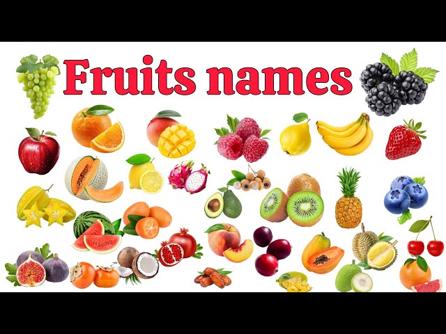 fruits name | Fruits names in English | Fruits Names In English With Pictures