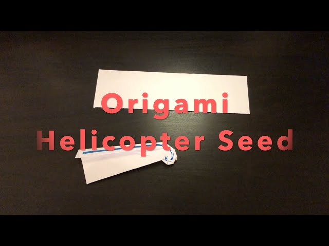 Origami Helicopter Seed