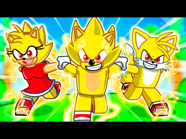 Having a SUPER SONIC FAMILY in Roblox!