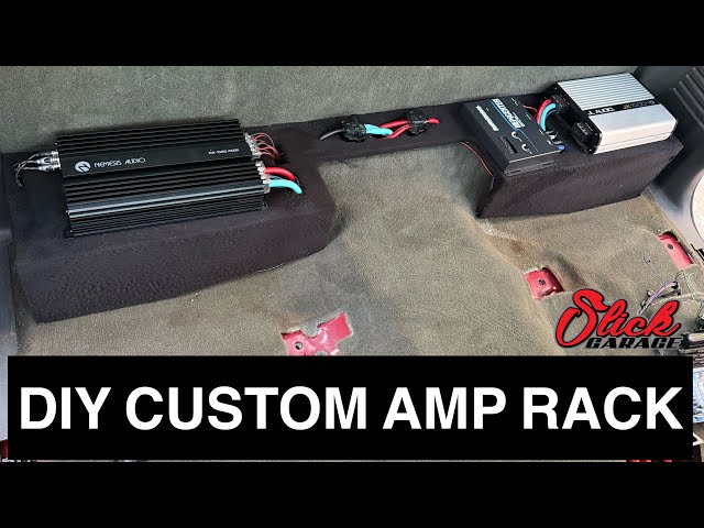 DIY CUSTOM AMP RACK FOR SINGLE CAB #slickgarage #custom #audio