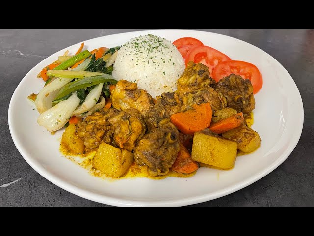 Jamaican Style Curry Chicken with a Big Buzz