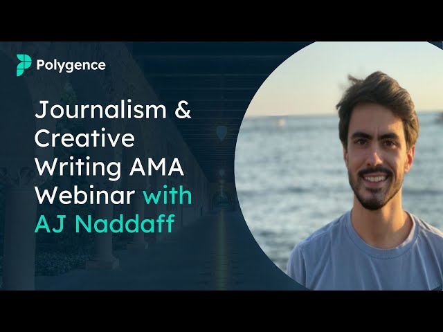 Polygence AMA Webinar with Journalism and Creative Writing AJ Naddaff