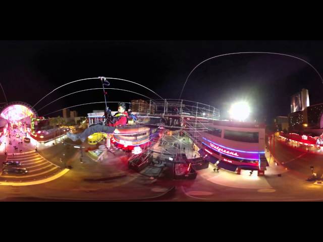 Fremont Street SlotZilla Zip Line 360 Video