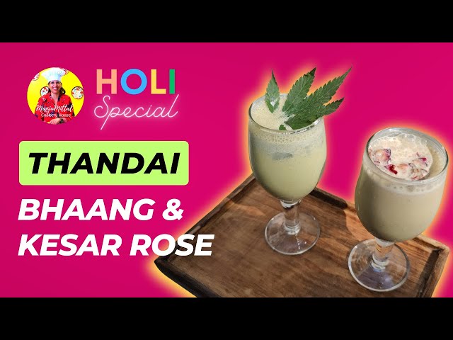 Holi Special Kesar & Bhang Thandai - 1 Min Recipe by Manju Mittal