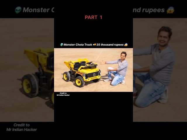 Unboxing Best Monster Truck - Worth $400 | Mr Indian Hacker | छोटा ट्रक 🚚 35 हजार का | #shorts