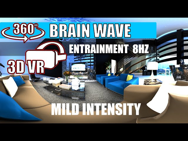 360 3D VR - 8HZ Brain Wave Entrainment Video - Song 4 - Mild