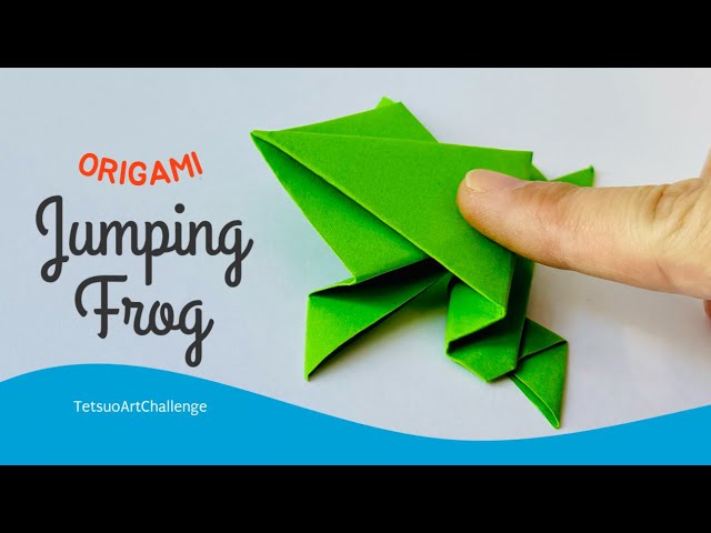 How to Make Origami Jumping Frog | Easy Tutorial | Origami Katak Lompat