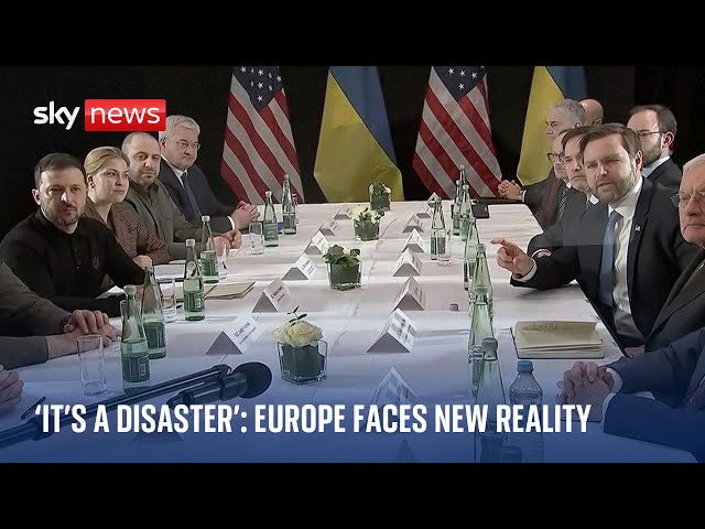 Europe and Ukraine face up to new reality as Zelenskyy meets JD Vance