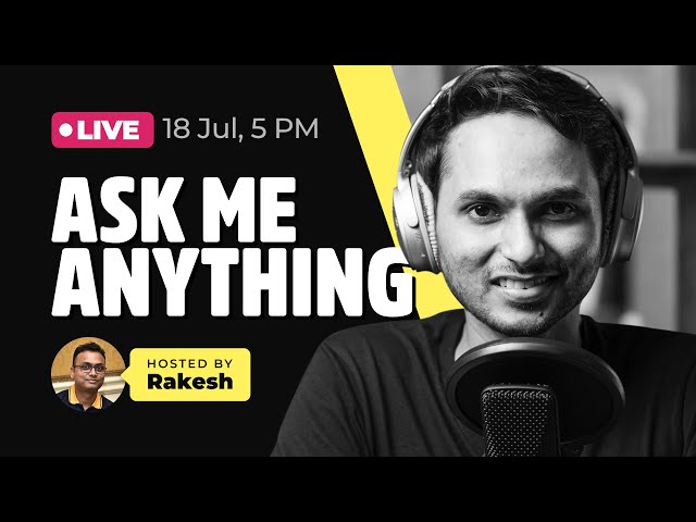 Ask me anything - UX, Product, Design & Career (Live Q&A Session)