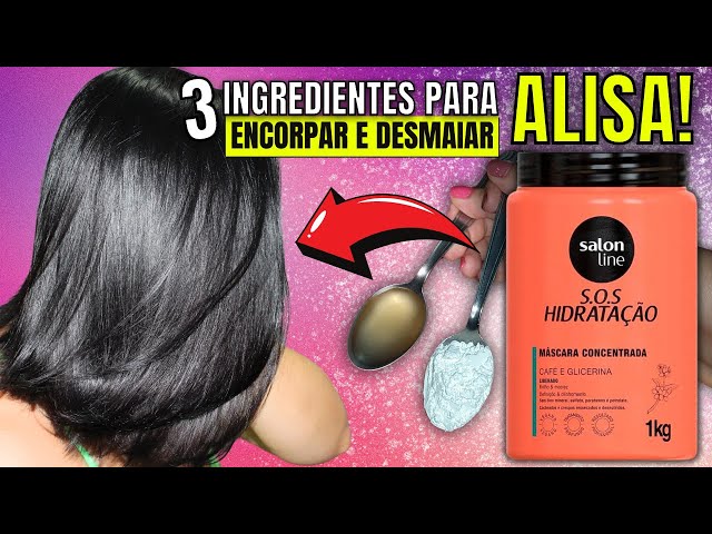 3 INGREDIENTES BASTARAM PARA ALISAR COMPLETAMENTE MEU CABELO SEM DANIFICAR 1 FIO