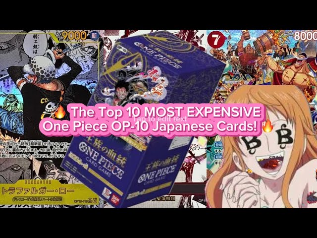 🔥 Top 10 Most Expensive One Piece OP-10 Cards! (Royal Blood Set) 💰