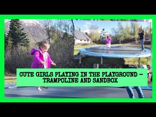 CUTE GIRLS PLAYING IN THE PLAYGROUND || SUMMER IN ALASKA || ALASKA MIDNIGHT SUN  Life in Alaska