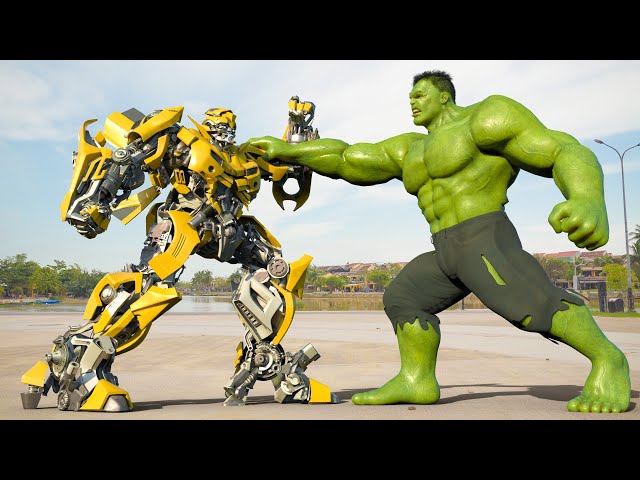 Bumblebee vs Hulk (Final Battle) - Transformers The Last Knight | Paramount Pictures [HD]