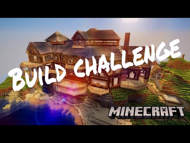 Minecraft Building Challenge!  (Kinley does not know how to play)