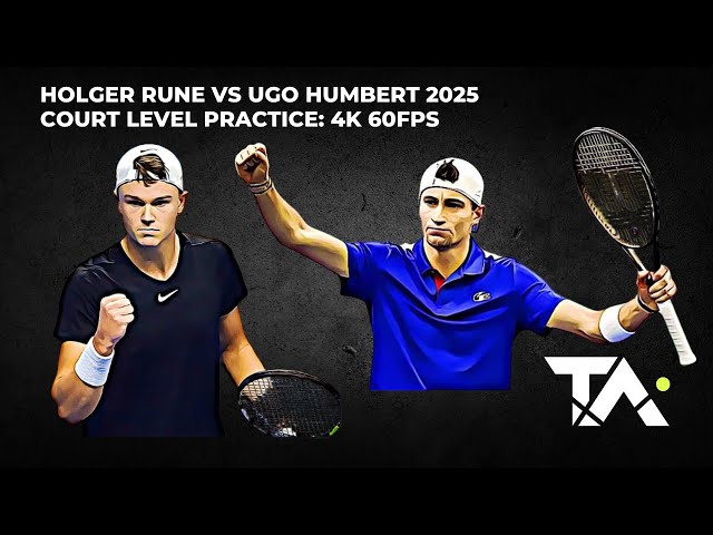 Holger Rune vs Hugo Humbert: UNREAL Court Level Angle 4K 60FPS