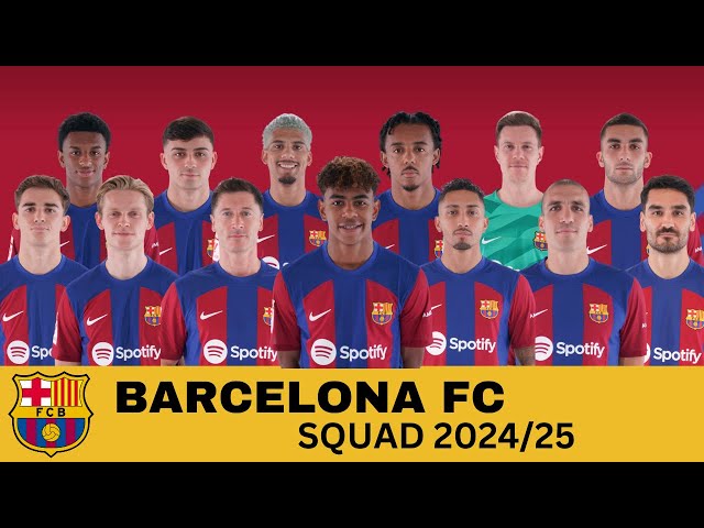 BARCELONA SQUAD UPDATE 2024/25 | LA LIGA 2024/25 | BARCELONA |