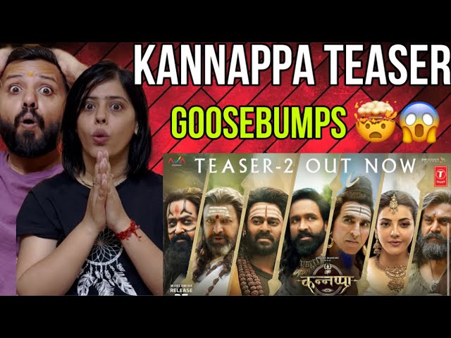 Kannappa (Official Teaser - 2) Hindi Reaction |Vishnu Manchu |Mohan Babu| Prabhas |Mohanlal,Akshay K