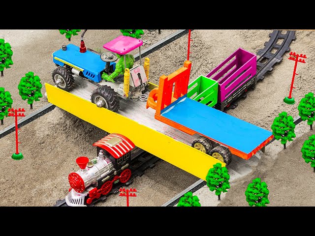 Top diy tractor making mini Forklift & Fire Truck - Gas station for tractors  || Village Farm