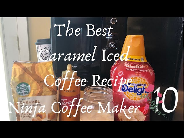 The Best Caramel Iced Coffee Recipe | Ninja Coffee Maker | Mom of 10