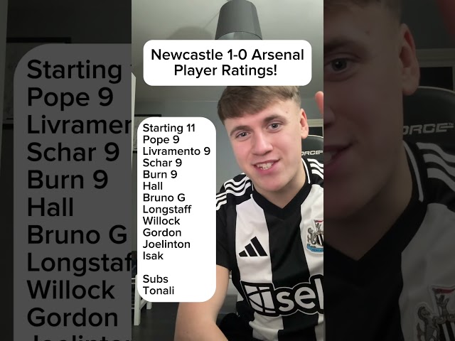 Newcastle 1-0 Arsenal Player Ratings!! #NUFC #Newcastle #NewcastleUnited #Arsenal #ArsenalFC