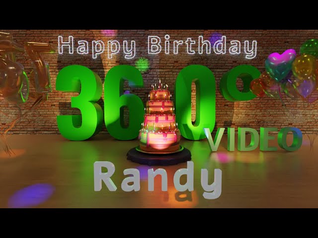 🎉 Randy's 360° Interactive Happy Birthday Party – Rotate Your Phone! 🎈 [EN]