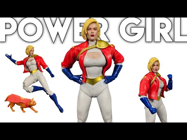 MCFARLANE TOYS DC Multiverse POWER GIRL Reborn #31 Platinum Edition Action Figure Review