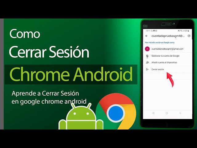 Como Cerrar Sesion en Google Chrome Android en celular