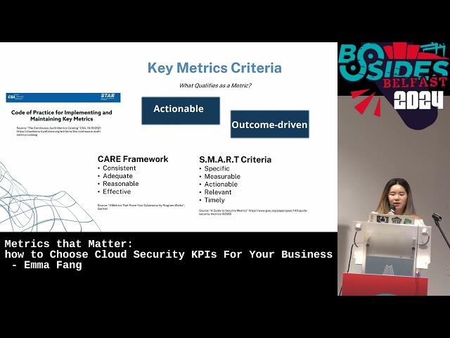 Metrics that Matter: how to Choose Cloud Security KPIs For Your Business - Emma Fang