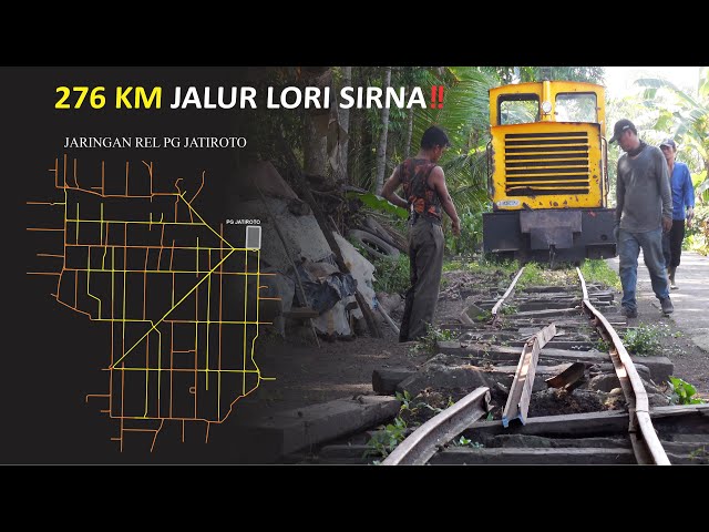 Peta Jalur Kereta Lori PG Jatiroto, begitu banyak percabangan dan saling terkoneksi❗️