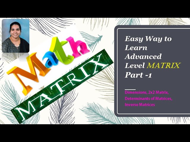 ADVANCED LEVEL MATRIX FOR HIGH SCHOOL STUDENTS