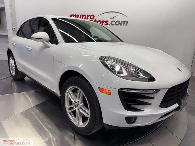 2017 Porsche Macan S AWD Premium Plus PanoRoof 3.0L V6 TwinTurbo PDKAuto White on Luxor Beige 47kkms