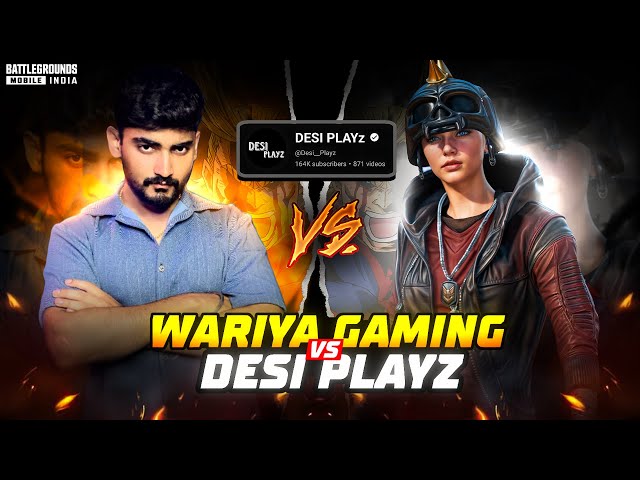 @Desi__Playz vs @WariyaGaming 🦁 INTENSE 1V1 TDM BATTLE 🔥