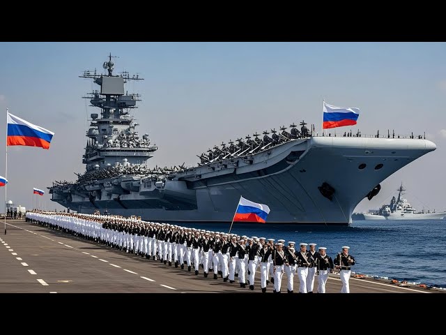 Today, January 24th! Russian Aircraft Carrier Carrying 15,000 North Korean Troops Ambushed by US