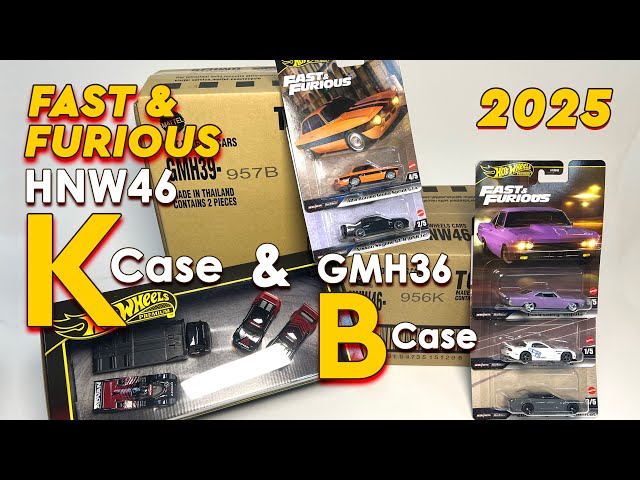 Hot Wheels HNW46 Case K & GMH39 Case B (Fast & Furious / Premium)