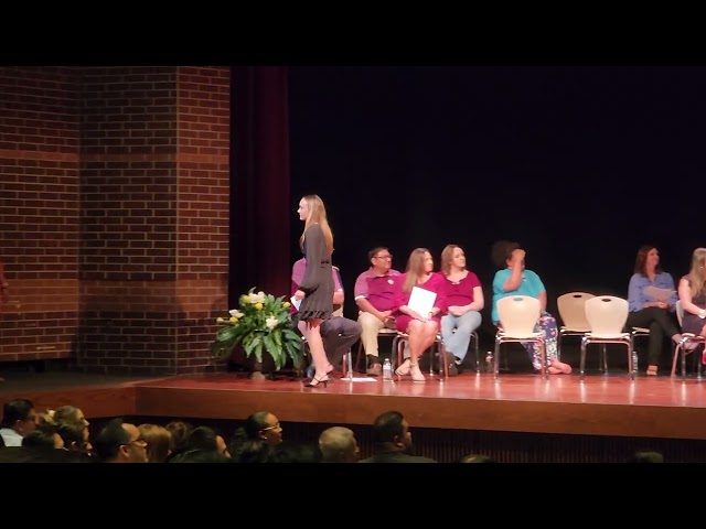 Peytons 8th grade award. Cinco Ranch Jr. High